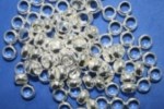 100 Silver Coloured Pony Beads