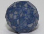 Marbled Blue Ceramic Round