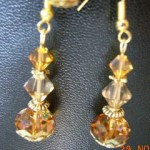 Crystal Copper Earrings